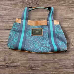 Tommy Hilfiger Blue and Tan Women's Bag